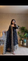 Jf 033 Heavy Georgette With Fully Flair Readymade Dress Online Wholesale